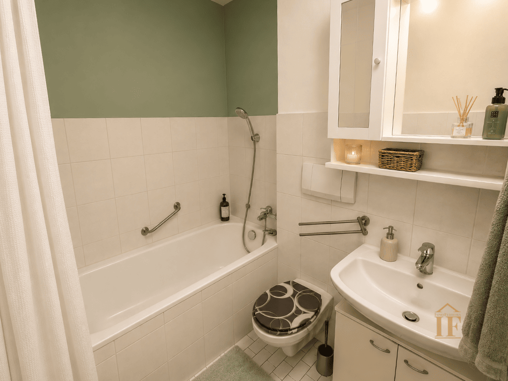 Helles 1-Zimmer-Apartment mit Loggia