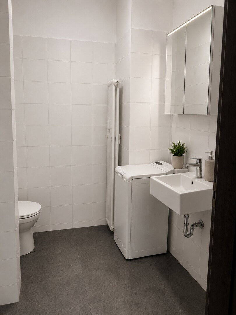 Modernes, voll möbliertes Studio-Apartment mit Loggia