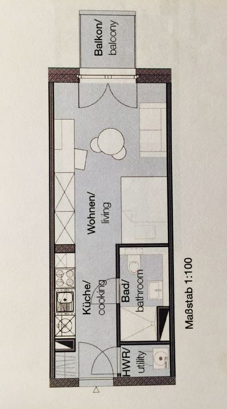 Modernes Neubau-Studio-Apartment mit Balkon in Berlin-Lichtenberg