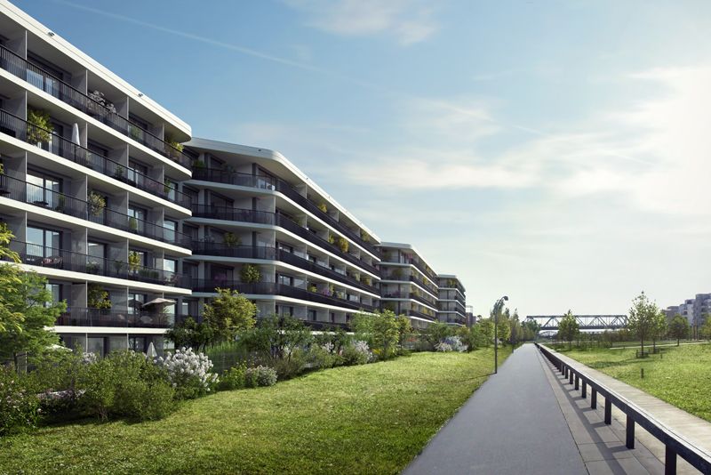Voll möbliertes Luxus-Studio-Apartment am Park am Gleisdreieck