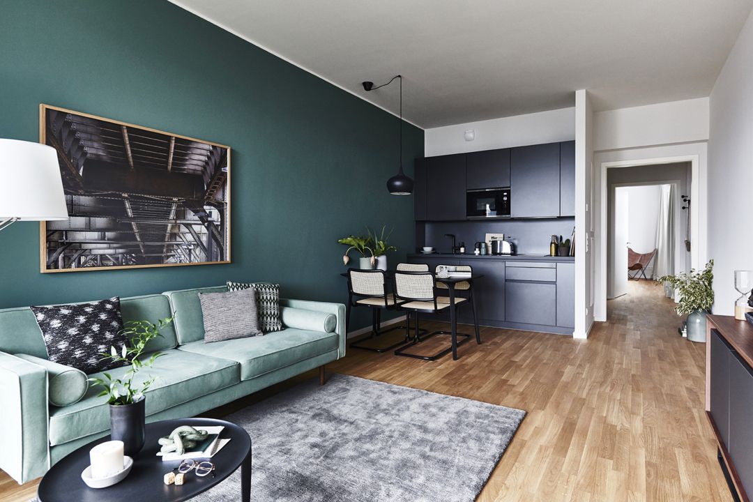 Voll möbliertes Luxus-Studio-Apartment am Park am Gleisdreieck