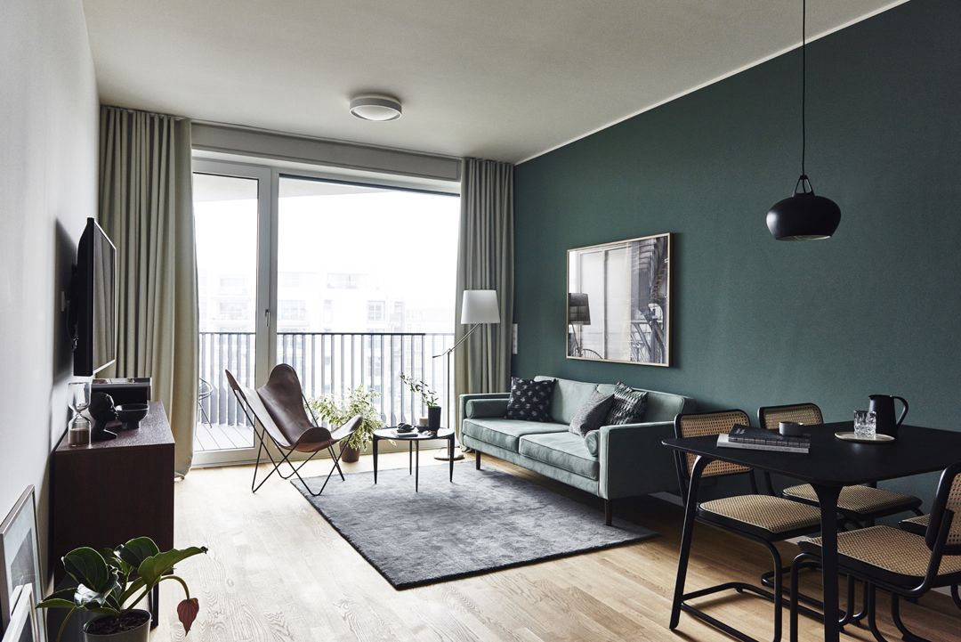 Voll möbliertes Luxus-Studio-Apartment am Park am Gleisdreieck