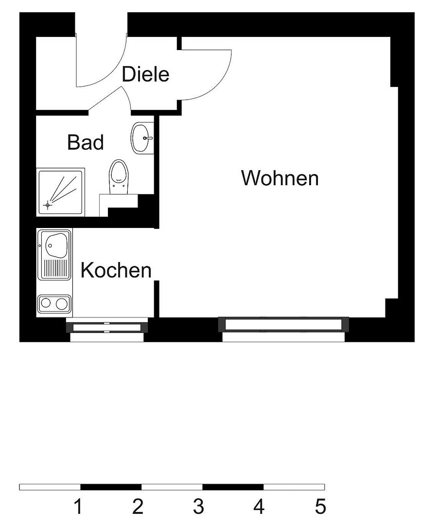 Bezugsfreie 1-Zimmer-Wohnung von privat in Kreuzberg