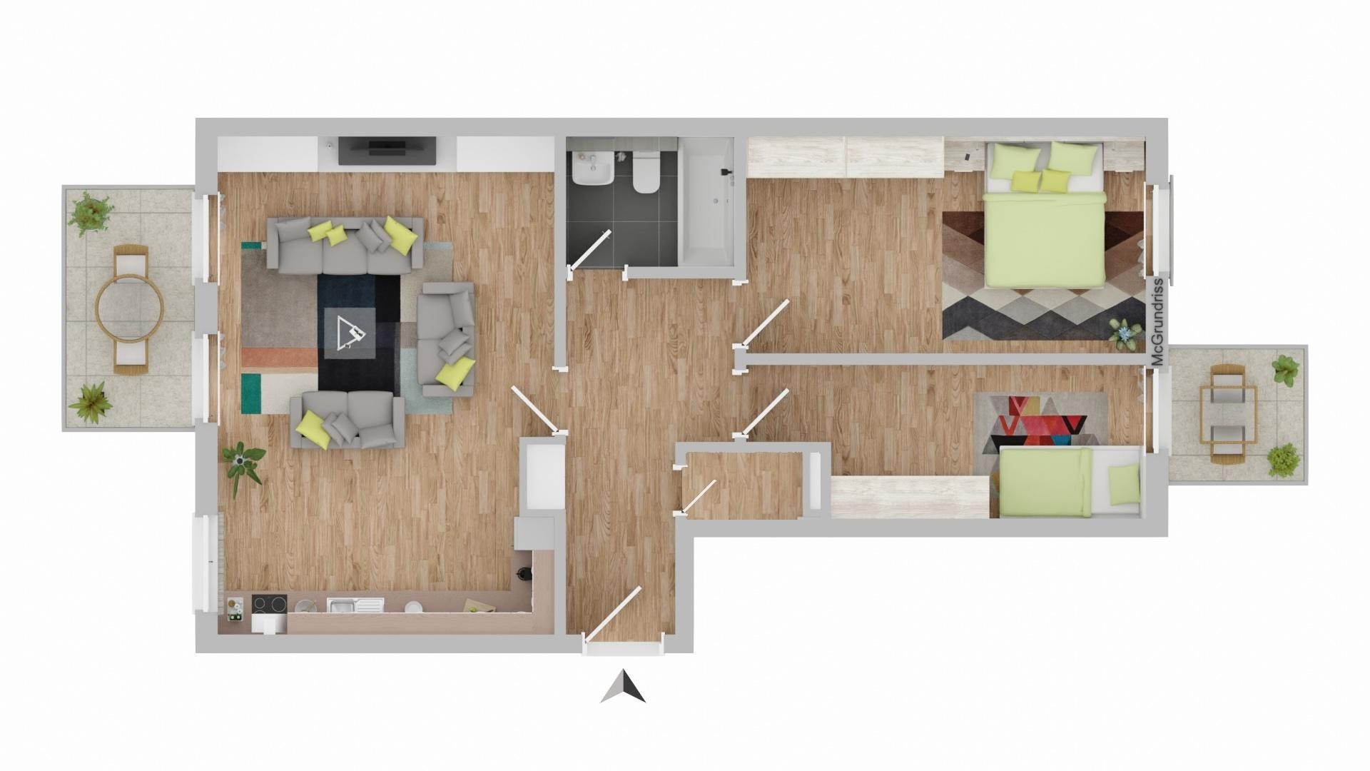 Bezugsfreie 3-Zimmer-Eigentumswohnung mit zwei Balkonen in Friedrichshain
