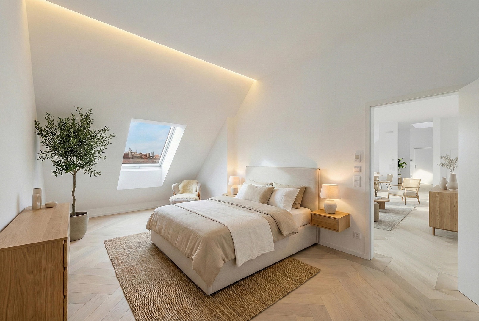 Einzigartige Dachgeschosswohnung mit herrlicher Dachterrasse in Südlage
