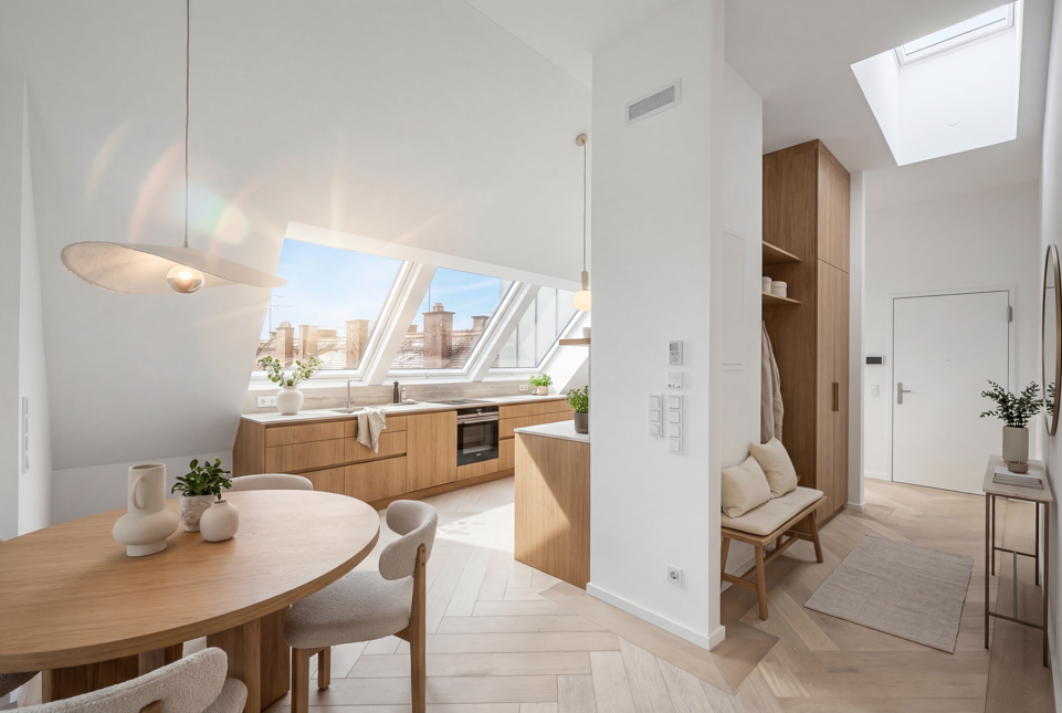 Einzigartige Dachgeschosswohnung mit herrlicher Dachterrasse in Südlage