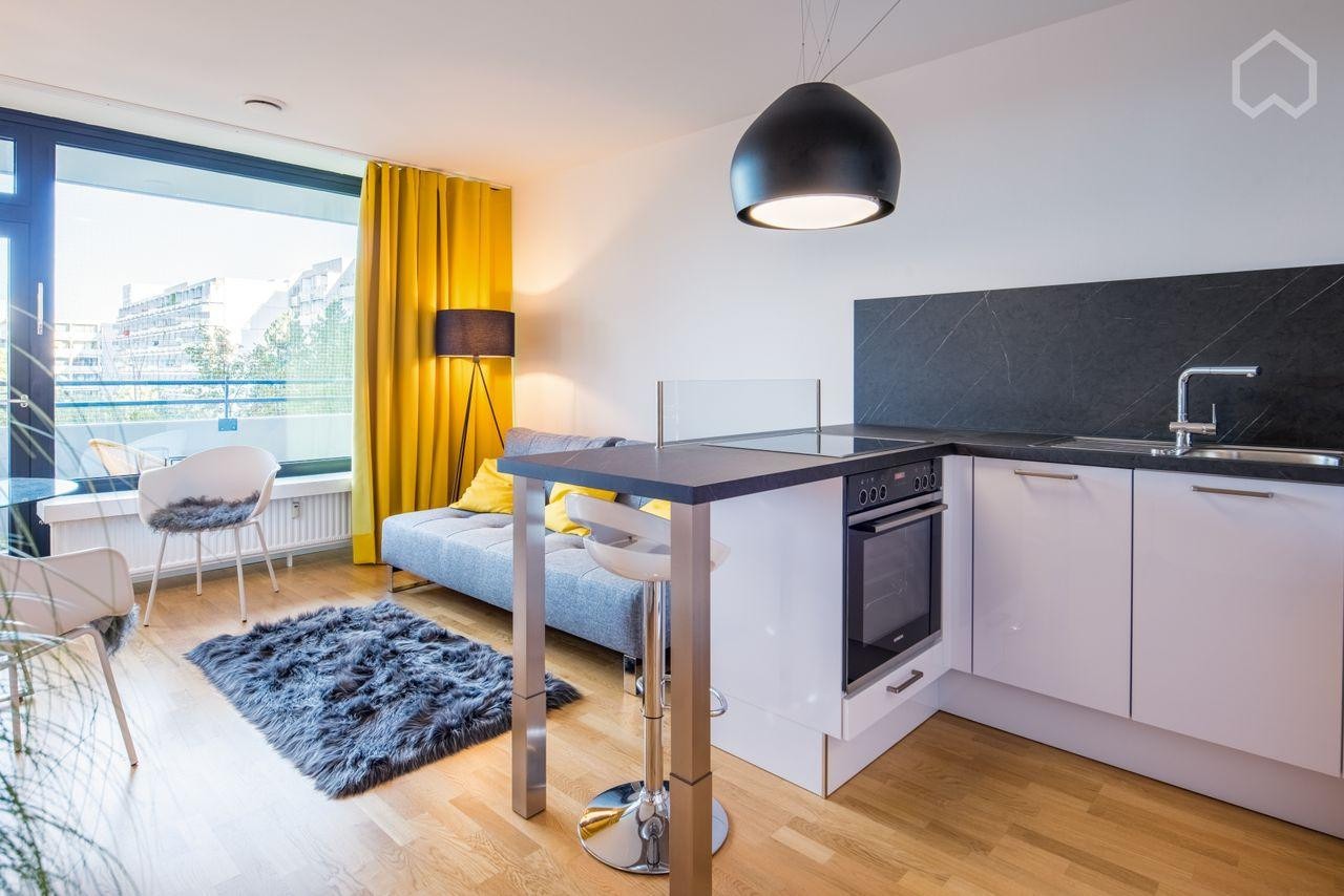 Stilvolles 1-Zimmer-Apartment mit West-Balkon