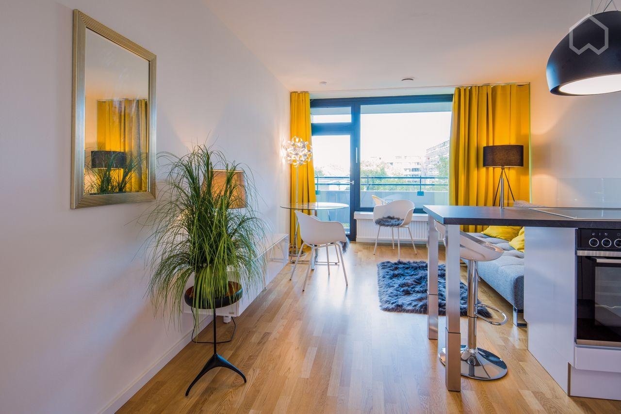 Stilvolles 1-Zimmer-Apartment mit West-Balkon